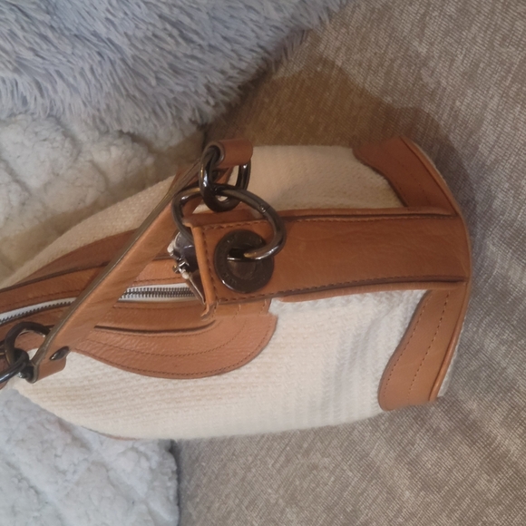 Burberry Blue Label Shoulder Bag Wool and Leather..Auth. - Picture 3 of 11